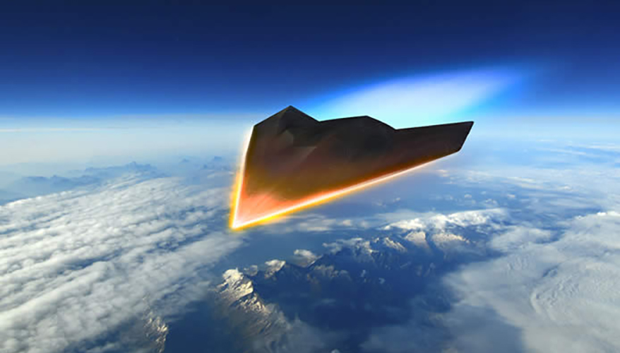 image of hypersonic vehicle in flight