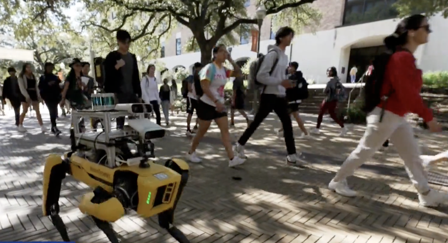 Human-robot video play image