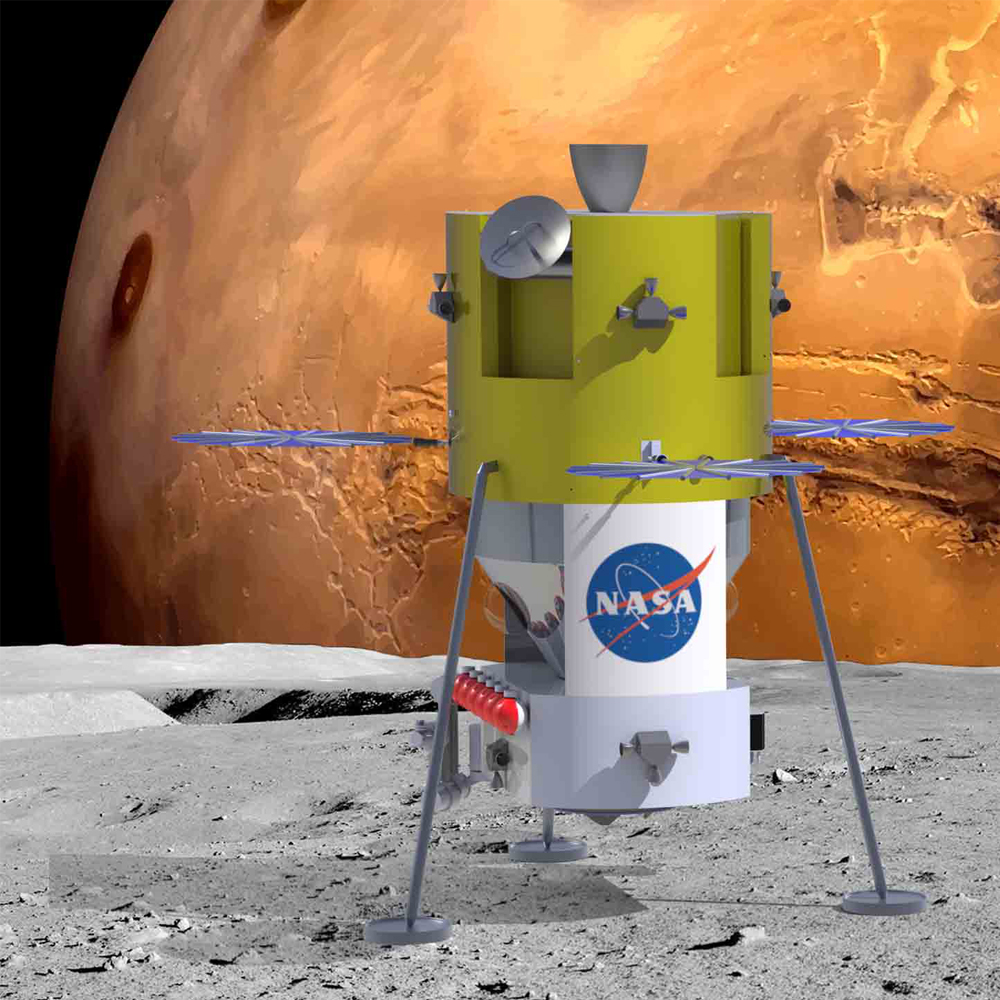 image of spacecraft on mars moon
