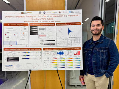 Benjamin Diaz Villa with research poster