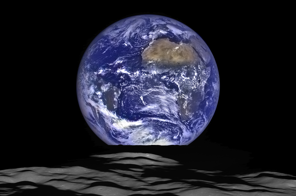 Earthrise from the Moon